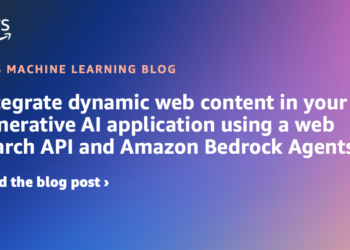 Combine dynamic net content material in your generative AI utility utilizing an online search API and Amazon Bedrock Brokers